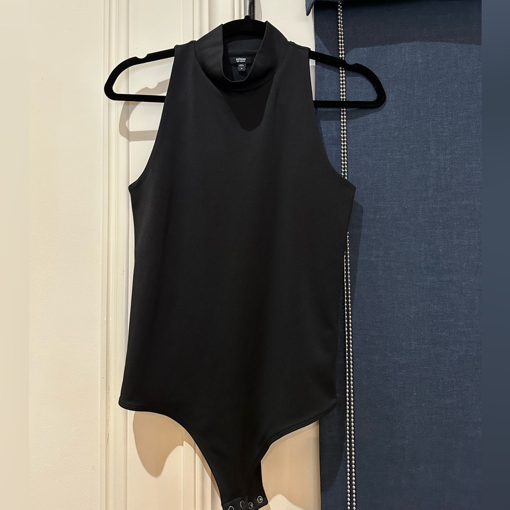 Express Black Sleeveless Bodysuit